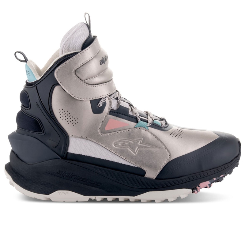 Alpinestars Speedstreet motorlaarzen beige-koraal-zwart-blauw