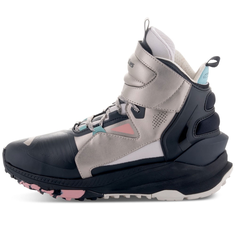 Alpinestars Speedstreet motorlaarzen beige-koraal-zwart-blauw