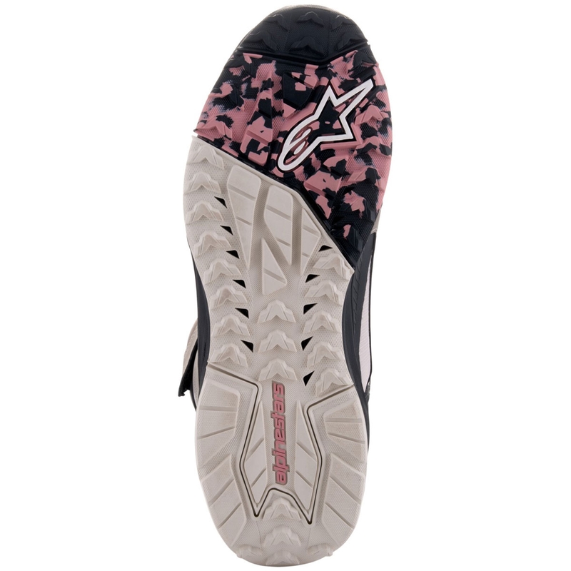 Alpinestars Speedstreet motorlaarzen beige-koraal-zwart-blauw