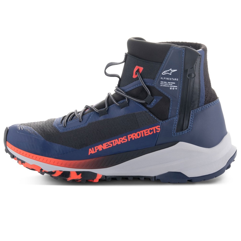 Alpinestars Speedforce XR motorlaarzen blauw-zwart-fluo rood-grijs