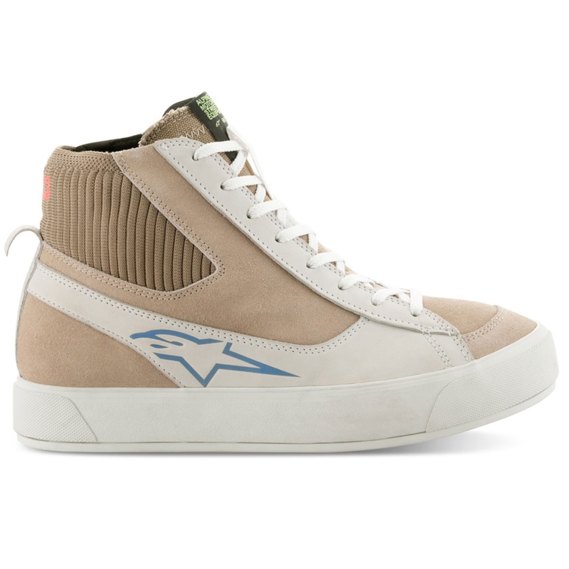 Alpinestars Stella Stated Podium Dames Motorlaarzen Wit-Lichtgrijs