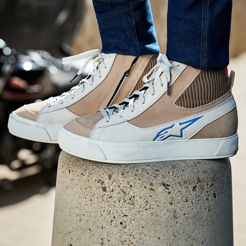 Alpinestars Stella Stated Podium Dames Motorlaarzen Wit-Lichtgrijs