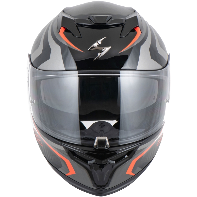 Integraalhelm Scorpion EXO-520 EVO AIR TERRA zwart-zilver-rood uitverkoop