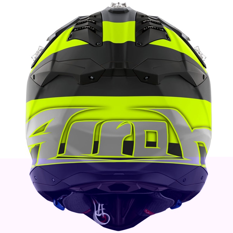 Airoh Aviator 3 Monarch crosshelm mat geel