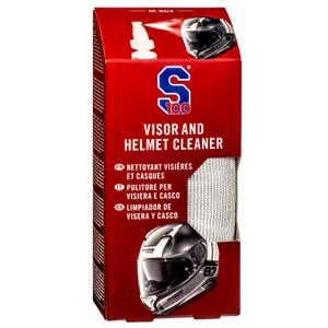 Vizier- en helmreiniger S100 met microvezeldoekje - Vizier- en helmreiniger 100 ml