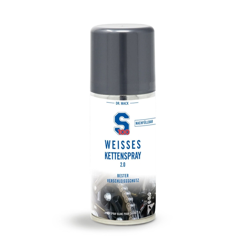 Kettingsmeermiddel S100 - Kettingspray wit 2.0 100 ml