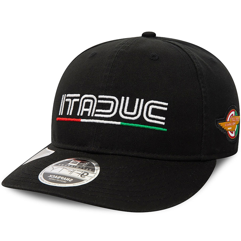 Ducati Meccanica pet met vintage logo, zwart uitverkoop
