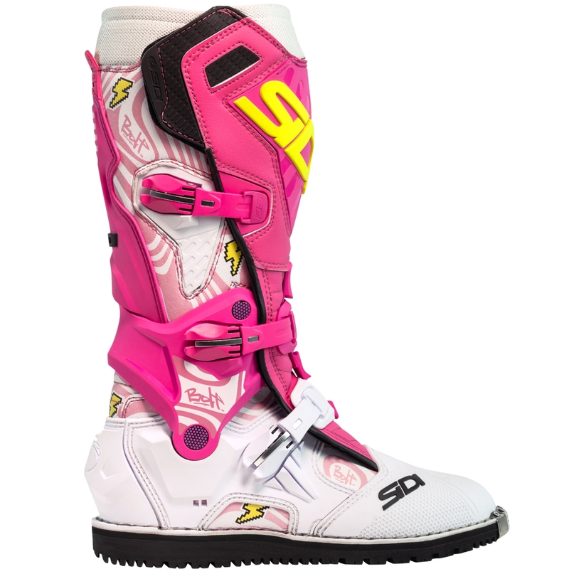Motorlaarzen SiDi Crossair HD End BB001 roze-wit