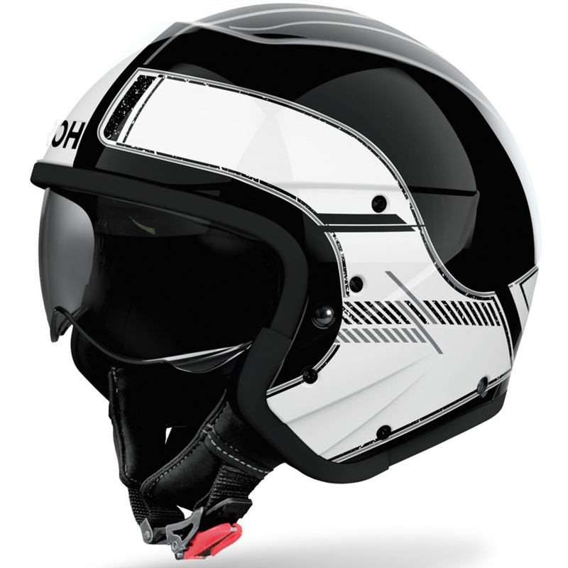 Modulaire motorhelm Airoh J110 Raster glanzend wit