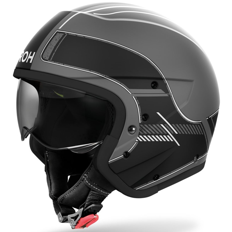 Modulaire motorhelm Airoh J110 Raster matzwart
