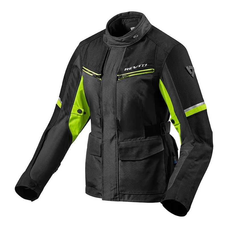 Dames Revit Outback 3 Zwart-Fluo Geel Motorjack uitverkoop