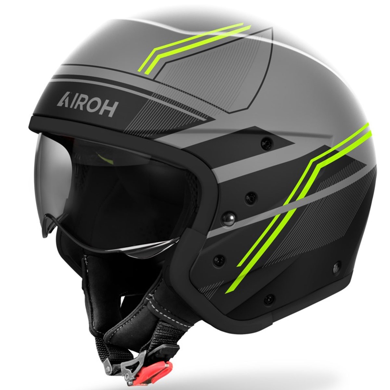 Modulaire motorhelm Airoh J110 Slim mat geel