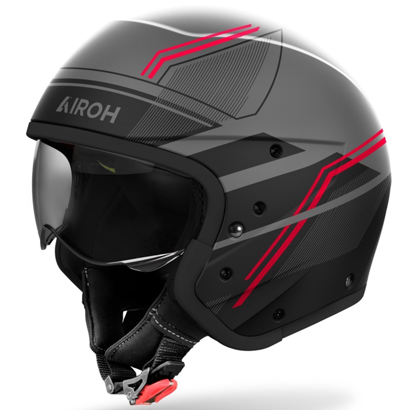 Modulaire motorhelm Airoh J110 Slim mat rood
