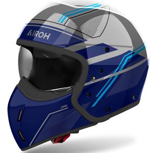 Modulaire motorhelm Airoh J110 Slim glanzend blauw
