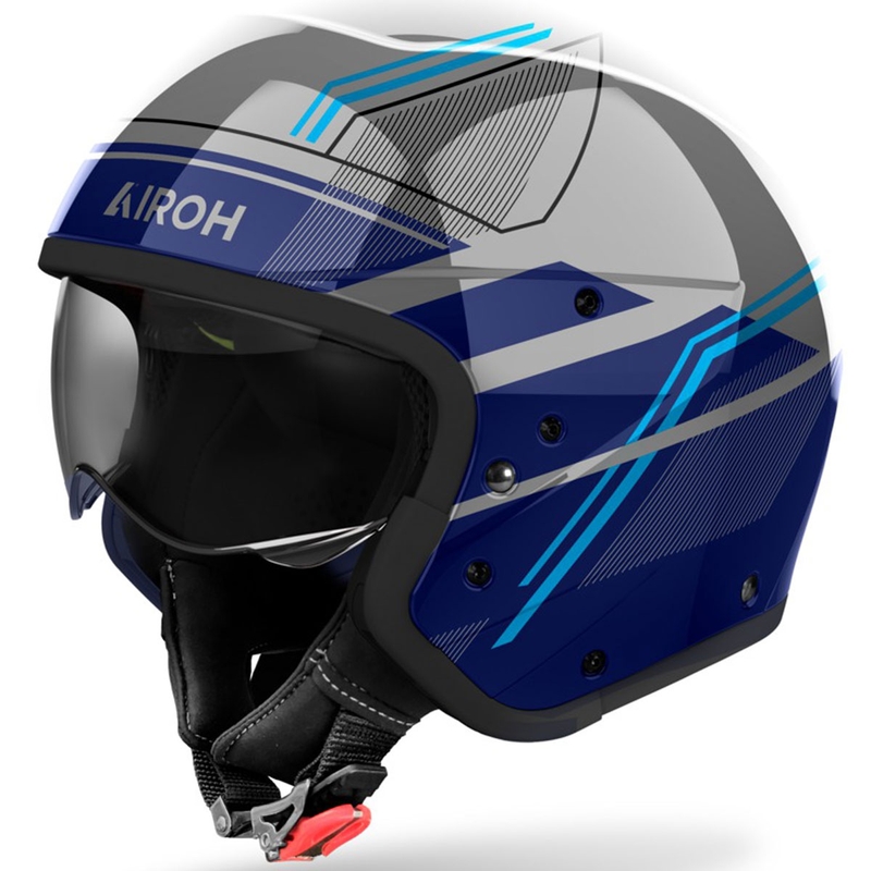 Modulaire motorhelm Airoh J110 Slim glanzend blauw