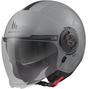 Open Motorhelm MT Viale SV S Solid Grey Gloss