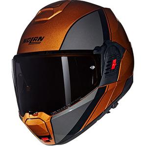 Opklapbare motorhelm Nolan N120-1 Verniciatura Speciale N-COM 342 okerzwart
