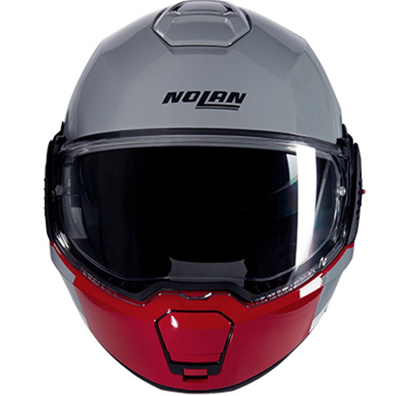 Opklapbare motorhelm Nolan N120-1 Grafo N-COM 349 grijs-wit-rood