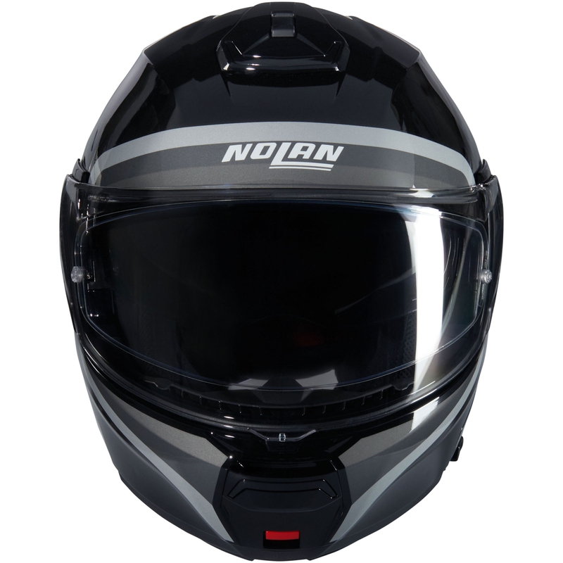 Opklapbare motorhelm Nolan N100-6 Assoluto N-COM 349 zwart-grijs