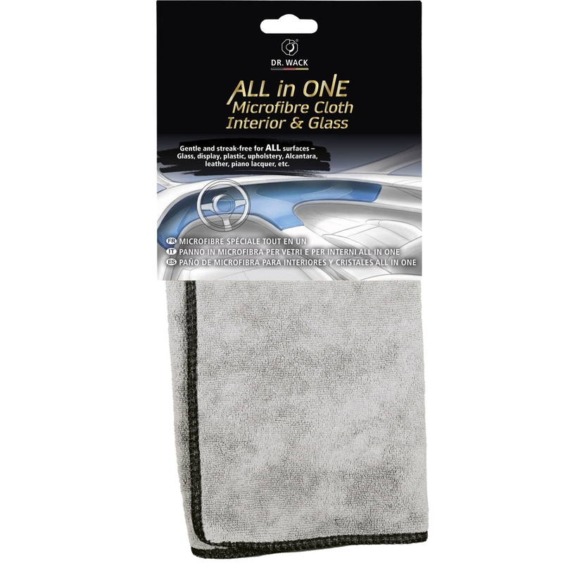 Microvezeldoek voor glas en interieur Dr. Wack All in One Microvezeldoek grijs