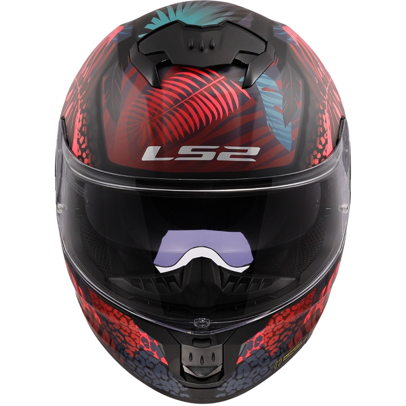 LS2 FF808 Stream II Jungle Zwart-Roze-Blauw Integrale Motorfietshelm