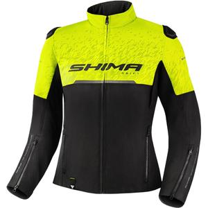 Dames motorjas Shima Drift zwart-fluo geel