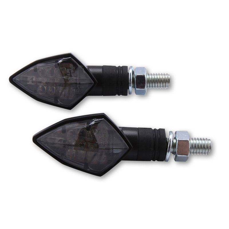 Motorfietsknipperlichten Highsider Smart Rock LED zwart