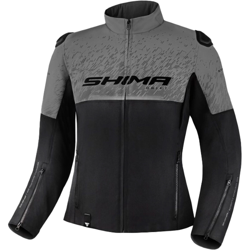 Dames motorjas Shima Drift zwart-grijs