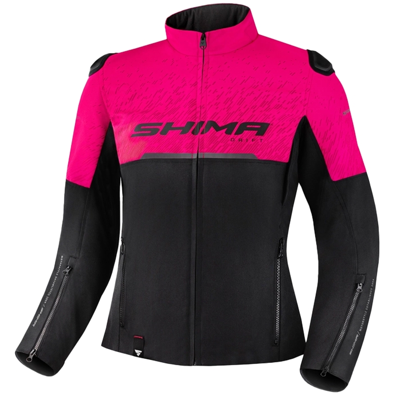 Dames motorjas Shima Drift zwart en roze