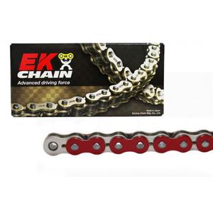 QX-kroužkový řetěz EK 520 SRX2 100 L Red/Silver