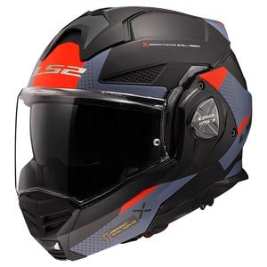 Opklapbare motorhelm LS2 FF901 Advant X Oblivion zwart-blauw-rood - II. kwaliteit