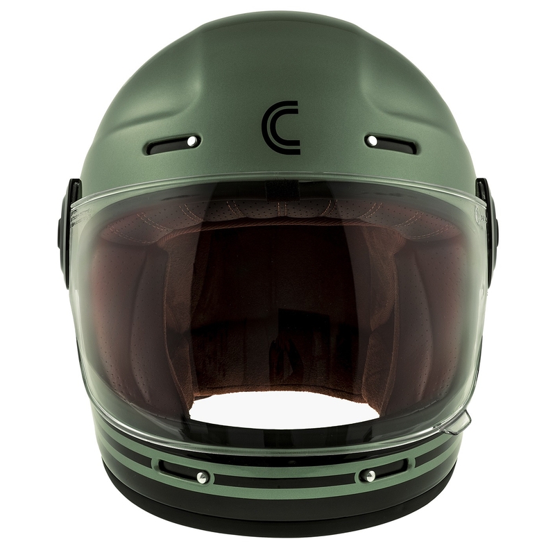 Cassida Fibre Super Hooligan integraal motorhelm zwart-groen aanbieding - II. kwaliteit
