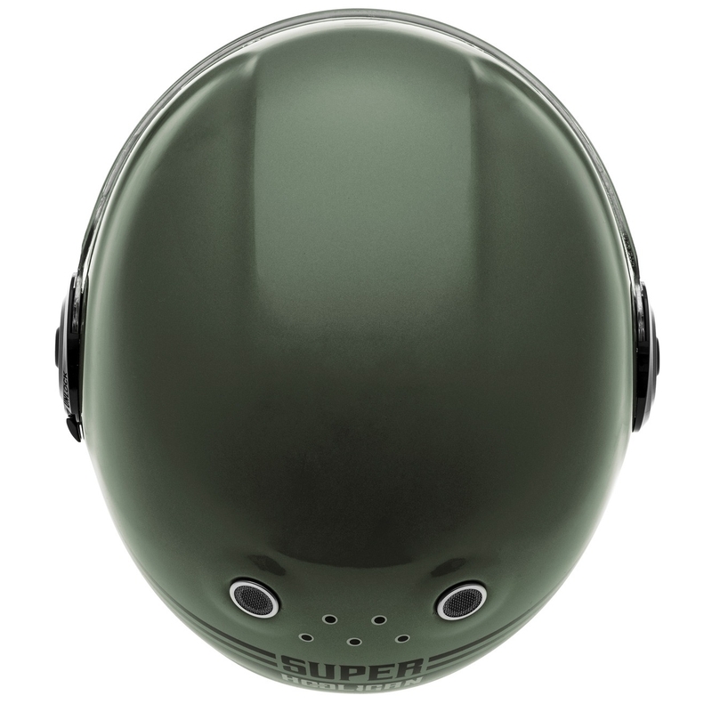Cassida Fibre Super Hooligan integraal motorhelm zwart-groen aanbieding - II. kwaliteit