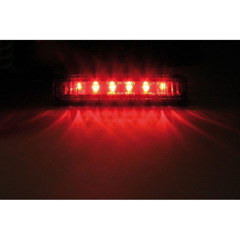 Highsider Smart Mini LED motorachterlicht, zwart-smoke