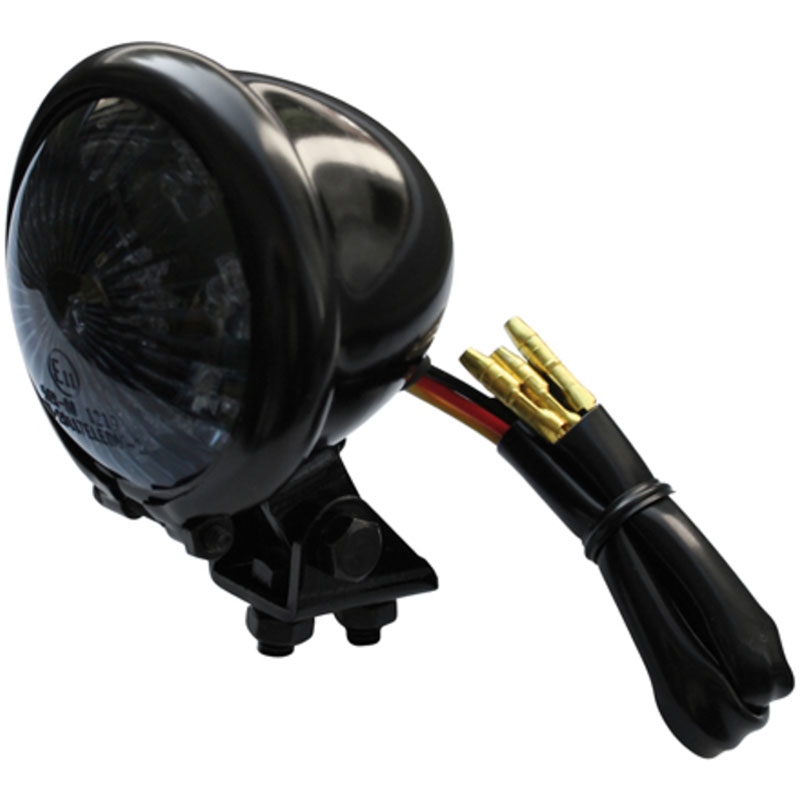 Motorfiets achterlicht Highsider Smart Bates Style LED zwart-smoke