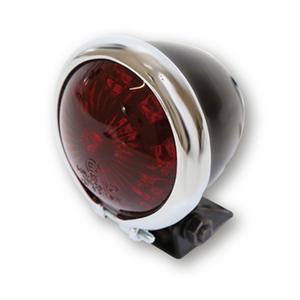 Highsider Smart Bates Style LED motorachterlicht zwart-chroom