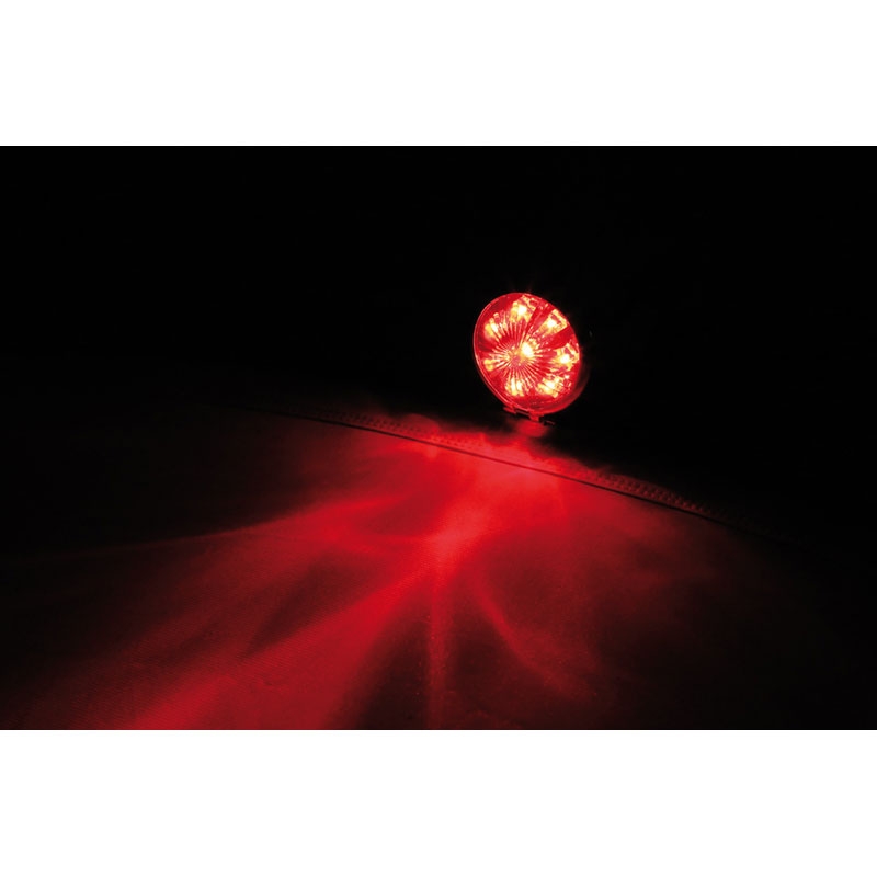 Highsider Smart Bates Style LED motorachterlicht zwart-chroom