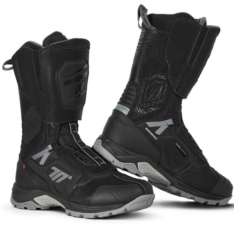 Motorlaarzen SEVENTY DEGREES SD-BA6 Stelvio High zwart-grijs