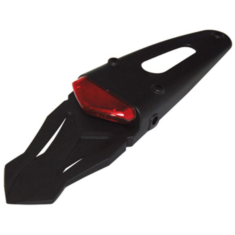 Highsider Smart LED motorachterlicht met kunststof frame, zwart-rood