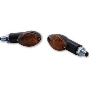 Motorfiets richtingaanwijzers Highsider Smart Cateye Mini zwart-smoke