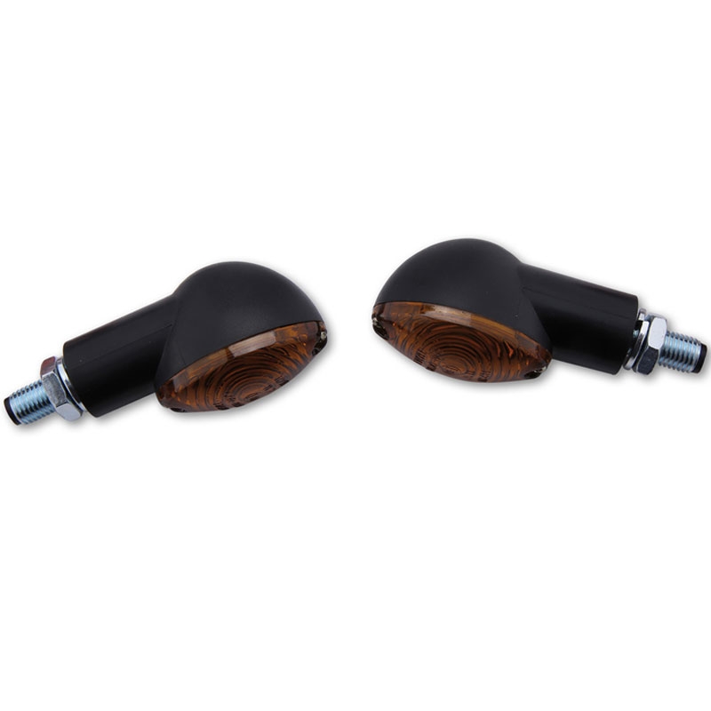 Motorfiets richtingaanwijzers Highsider Smart Cateye Mini zwart-smoke