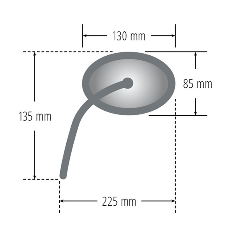 Achteruitkijkspiegel Highsider Smart Booster 2 ALU links/rechts zwart