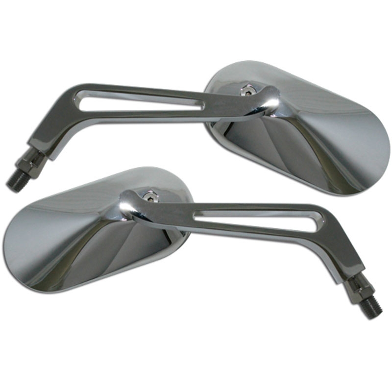 Achteruitkijkspiegel Highsider Smart Oval links/rechts chroom