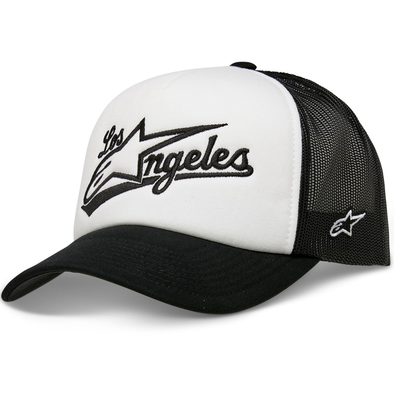 Alpinestars Los Angeles Foam Trucker Hat wit-zwart