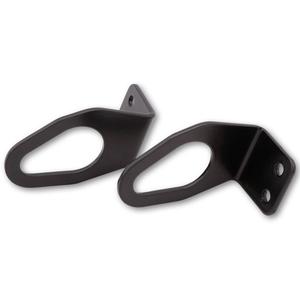Originele Highsider Pro richtingaanwijzerhouder voor Yamaha motorfiets kentekenplaat, zwart