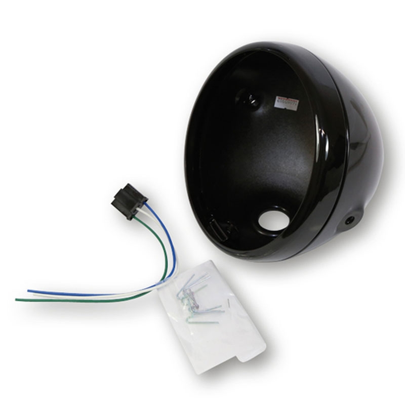 Highsider Smart Reno 7 inch koplampbehuizing glanzend zwart