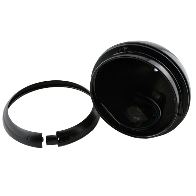 Highsider Smart HD-Style koplampbehuizing 7 inch matzwart