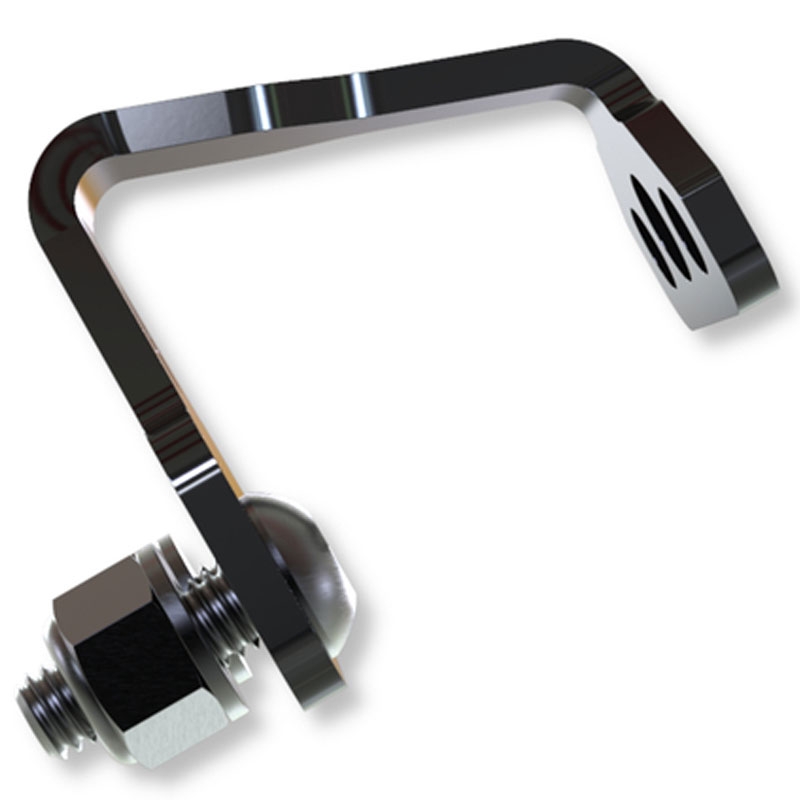 Kentekenplaatverlichtinghouder Highsider Pro S zwart