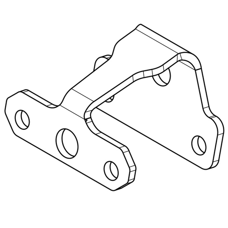 Kentekenplaatverlichtinghouder Highsider Pro XL zwart