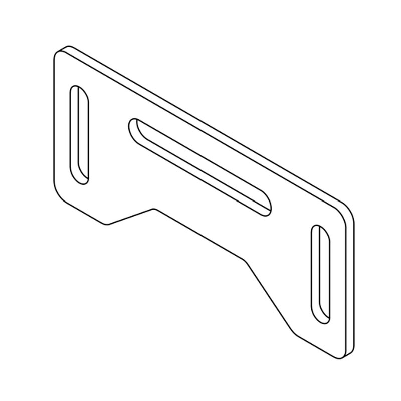 Kentekenplaatverlichtinghouder Highsider Pro Plate zwart